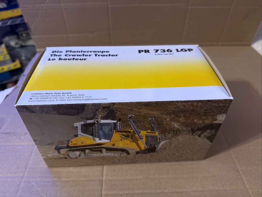 NZG 1:50 LIEBHERR PR736 LGP LITRONIC Bulldozer Model #927-02 Sealed New