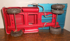 Vintage 1960»s Tonka Pressed Steel Dump Truck Red And Blue