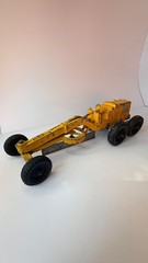 Vintage Hubley 474 Kiddie Road Grater Cast Iron Toy Yellow 6 Wheel 1950s-60s