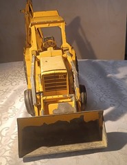 International Backhoe Loader Diecast Toy Yellow/Black/White