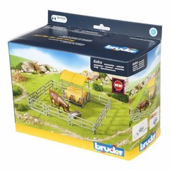 Bruder 1/16 Hay Rack with Fence & Trough 62612