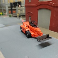 1/87 HO Scale Custom Built Manitou Telehandler With Bucket 3D Printed Model