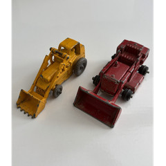 Vintage 1960’s Lesney Matchbox Lot of 2 Excavator #58 & Front End Loader #24