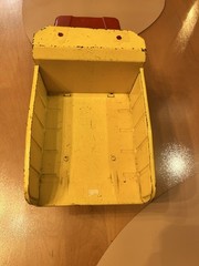 Vintage 1960s Tonka Pressed Steel Dump Truck – Red Cab & Yellow Bed – Original