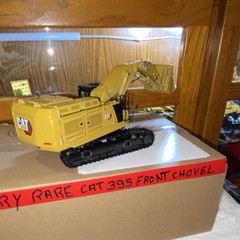 CAT 395 Front Shovel Tracked Excavator Diecast Model Yellow Black