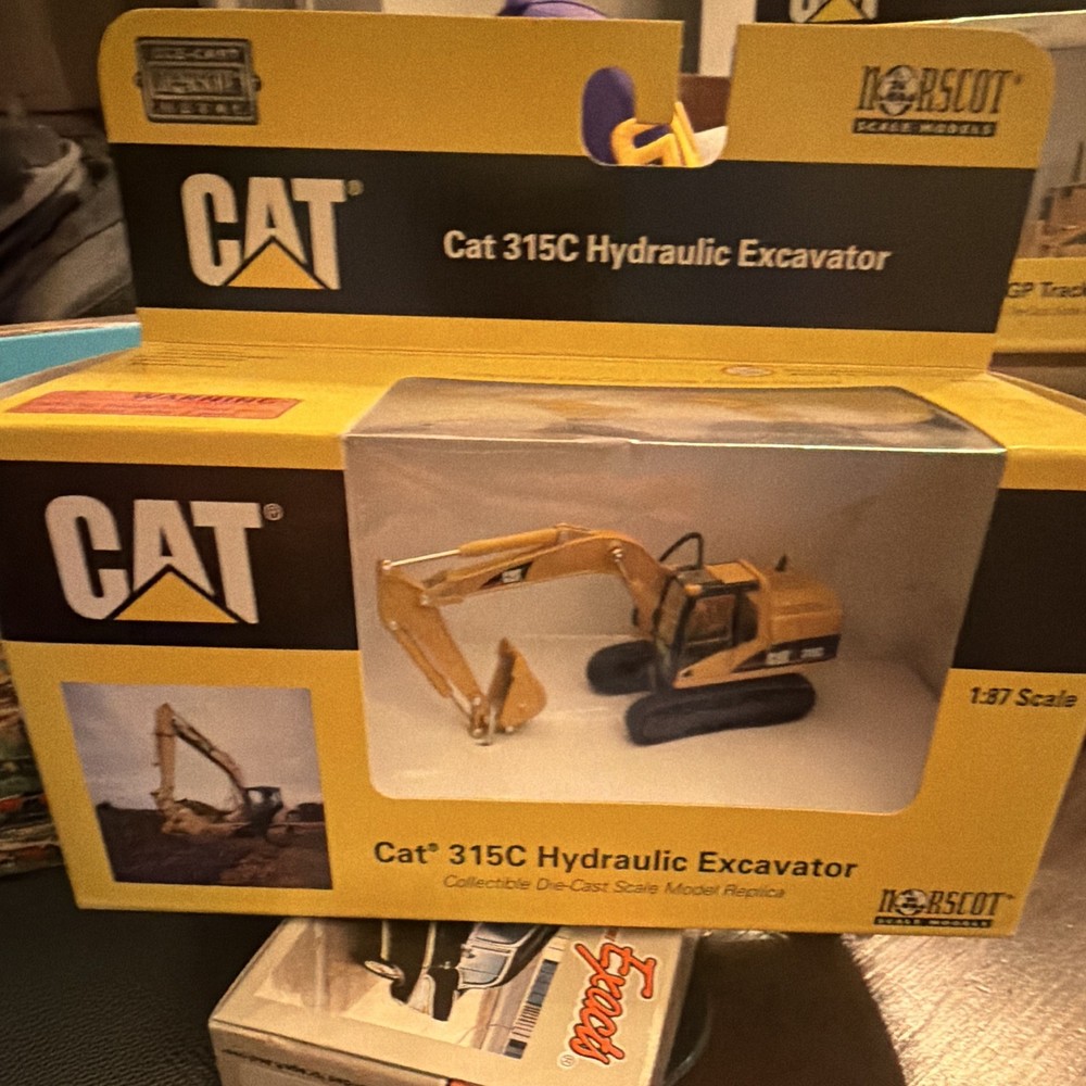 Norscot CAT Cat 315C Hydraulic Excavator 1:87 Diecast Model Yellow/Black