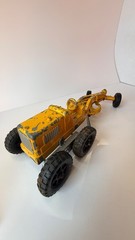 Vintage Hubley 474 Kiddie Road Grater Cast Iron Toy Yellow 6 Wheel 1950s-60s