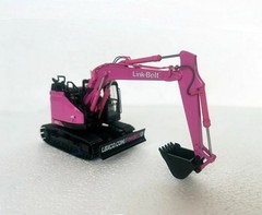 1/50 Scale Link-Belt 145 X4S Compact Excavator Pink Diecast Model Toy Gift