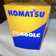 Komatsu PC460LC Excavator Diecast Model 1:50 Yellow Gray Black w/ Case