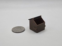 1/87 Scale 8 Yard Dumpster in Brown