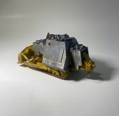 Komatsu D355A dozer rubble Killdozer hotwheels scale *NEW MORE ACCURATE MODEL**