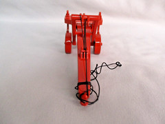 }MBM Model Cable Tow Ripper with 3 shanks – RED – 3D 1/48-1/50 (009)