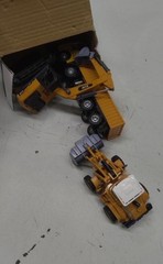 GLW Diecast Construction Vehicles Set Excavator Dump Truck Bulldozer Push & Go