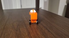 Custom 1/50 Scale Posable 12CF Concrete Mixer in Red