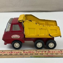 Vintage 1960s TONKA DUMP TRUCK 5″ Pressed Steel Red/Yellow 55040 Mound, MINN