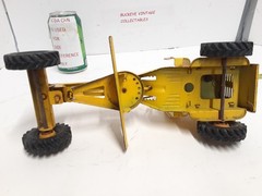 Vintage 1960s Tonka Road Grader Scraper Pressed Steel Construction Toy Truck 11”