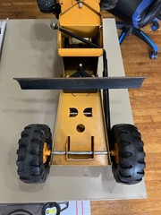 1974-75 Mighty Tonka Grader with side blade orange played with condition