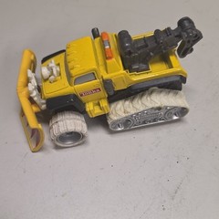 Tonka Yellow Tracked Diecast Construction Vehicle w/ Front Plow Blade, Boom