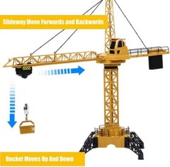 RC Tower Crane Toy Construction Vehicle Toy Set 1:32 Engineering Toy For Boys