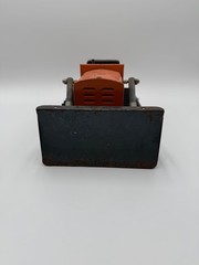 Vintage Structo Construction Company Metal Orange Dozer Bulldozer Toy 12”