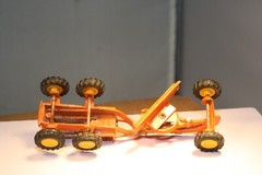 1960s Caterpillar Scraper #8102 Mini-Dinky Made in Hong Kong