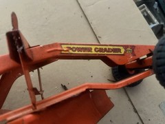 Vintage Marx Power Grader Orange Pressed Steel