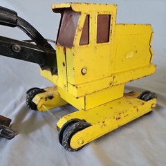 Vintage Tonka Excavator Backhoe Pressed Steel Toy Parts Or Restoration