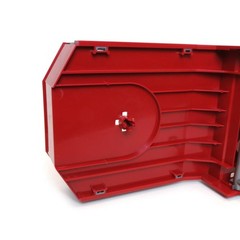 1/16 Red Tri-Axle Low Loader Trailer W/ Ramps 42823