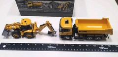 Top Race die cast metal construction excavator dump truck 2 pack NIB No R/C