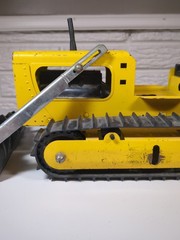 Vintage 1960s Mighty Tonka Dozer 3906 Mound Minn Pressed Steel Bulldozer Toy