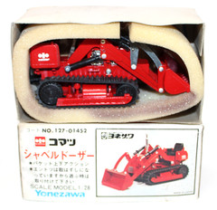 Vintage Diapet Yonezawa K-31 Komatsu D20GF Bulldozer Red 1:28 MIB Japan 80s