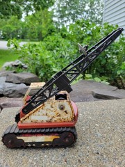 Mid-1960s-Era Tonka Mighty Crawler Crane Pressed Steel, As-Is Restore