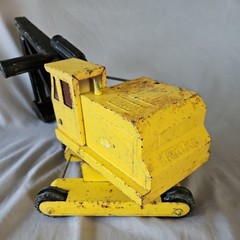 Vintage Tonka Excavator Backhoe Pressed Steel Toy Parts Or Restoration