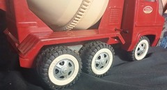 Vtg 1960s Tonka Gas Turbine Cement Mixer Truck #620 Red White NEAR MINT BEST