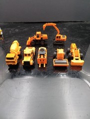 Lot Of 7 Various Metal Kids Toy Construction Vehicles Free Shipping! T2642
