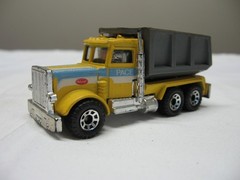 1981 Matchbox 1:80 Peterbilt Yellow Pace Construction Dump Truck – Macau