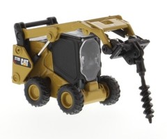 1:64 DIECAST MASTERS CATERPILLAR CAT 272D2 & 297D2 SKIDSTEER Set w/Attachments