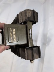 Vintage 1960s Structo Green U.S. Army Engineers Bulldozer Pressed Steel Toy Rare