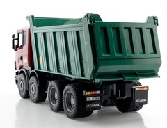 Bruder 2009/2010 Scania Green & Red R-Series Dump Truck 03550 20x7x9″ 1:16 USED