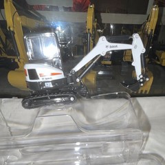 Bobcat E35 Mini Excavator Diecast Construction Equipment Model White Orange