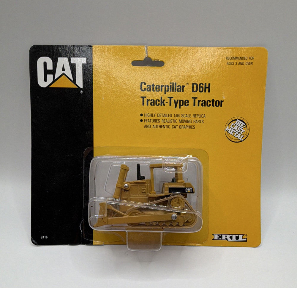 Ertl CAT Caterpillar D6H Track-Type Tractor 1:64 Diecast Replica 2416