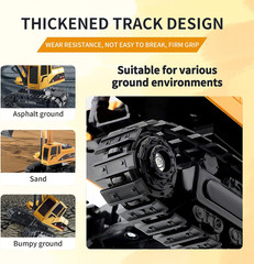 Construction Excavator – Toy Engineering Digger Truck, Remote Control Rechargabl