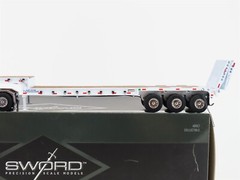 Peterbilt 379 with Nelson Ramp Trailer – White – Sword 1:50 Scale #SW2027-W New