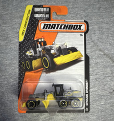 Matchbox Ground Grinder MBX Construction 1:64 Yellow Black Gray Diecast Vehicle