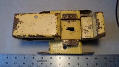 1960’s Tonka Pressed Steel Trencher Mound MN USA Yellow Junkyard 7.25″ Long