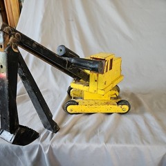 Vintage Tonka Excavator Backhoe Pressed Steel Toy Parts Or Restoration