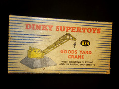 VINTAGE OLD CAST IRON 973 GOODS YARDS CRANE DINKY SUPERTOYS ENGLAND MECCANO 1950