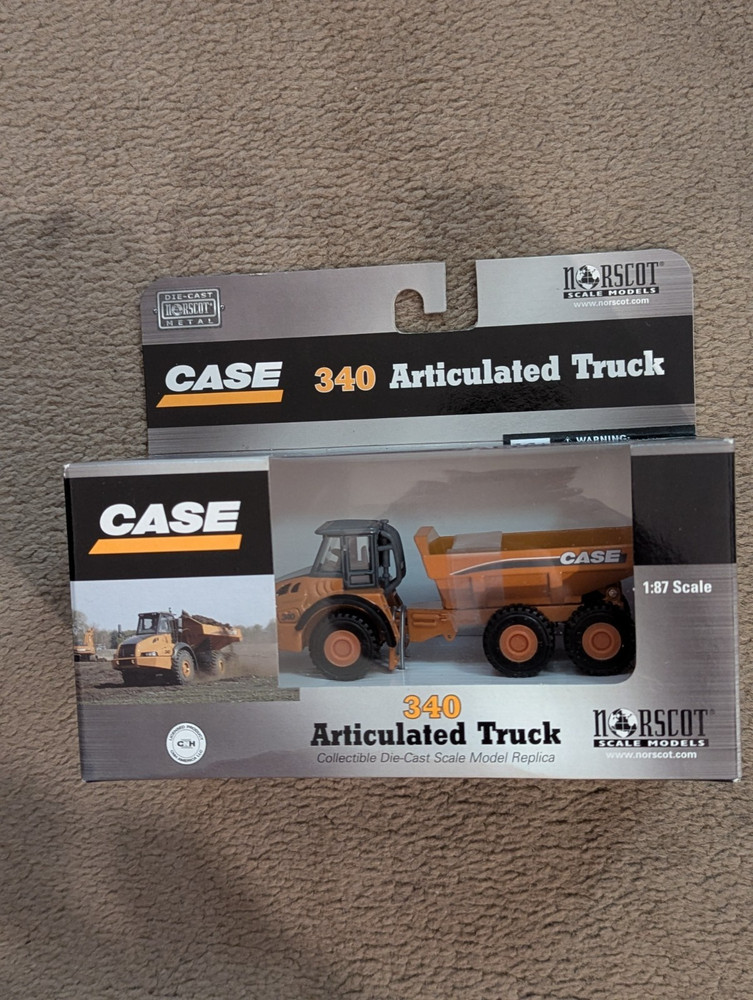 Norscot CASE 340 Articulated Truck 1:87 Scale Darkish yellow New in Sealed Box