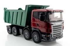 Bruder 2009/2010 Scania Green & Red R-Series Dump Truck 03550 20x7x9″ 1:16 USED