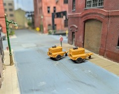 Custom Built 1/87 HO Scale 1960s/70s era LeRoi Air Compressor Trailers